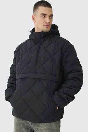 Boohoo Tall Quilted Over The Head Puffer - - S