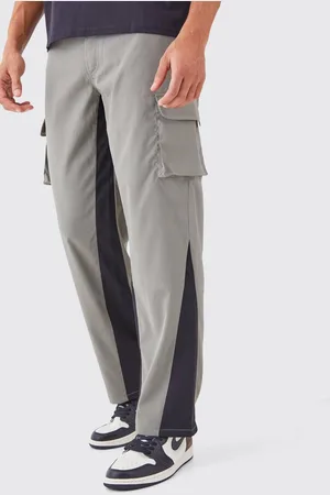 Boohoo Fixed Waist Gusset Relaxed Trouser - - 28