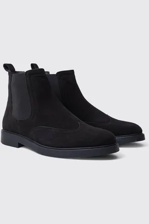 Boohoo Faux Suede Chelsea Boots - - 9