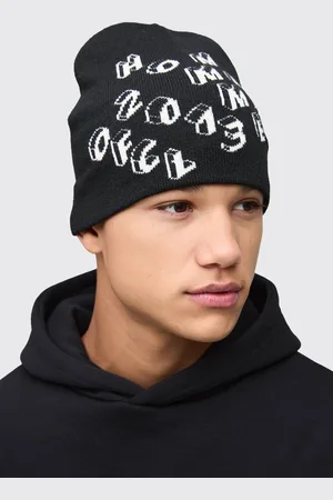 Boohoo Homme Print Beanie - - One Size