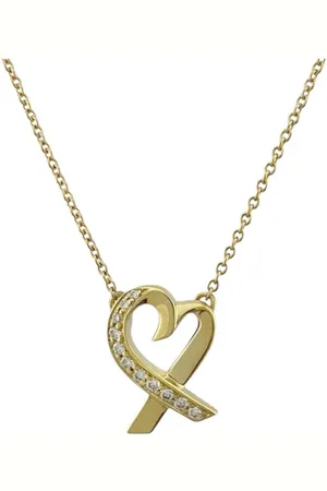 Tiffany & Co. Preloved Return to Tiffany Heart Diamond Pendant Women - Gold - - One Size
