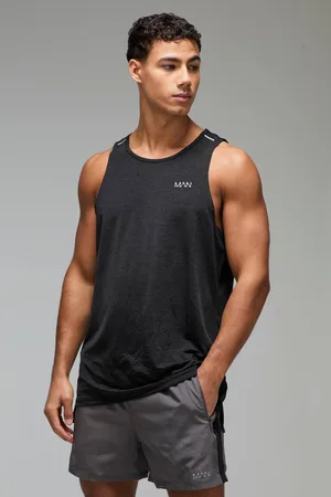Boohoo Man Active Breathable Regular Fit Marl Vest - - S