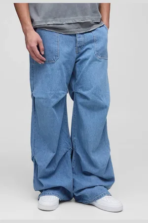 Boohoo Tall Ruched Baggy Fit Jeans - - 34