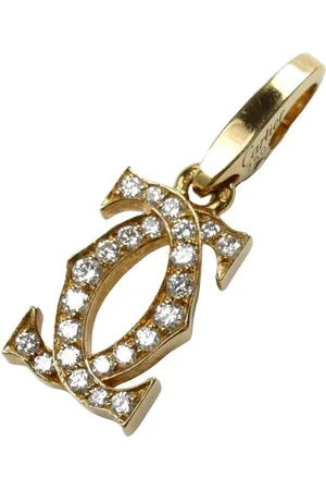 Cartier Preloved Love Pendant Diamond Charm Women - Gold Necklaces - - One Size