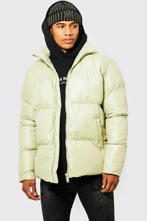 Boohoo Oversized Funnel Neck Mid Puffer - - M