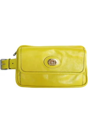 Gucci Preloved Leather Belt Bag Women Clutch Bags - One Size