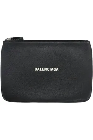 Balenciaga Preloved Classic Pouch Leather Clutch Women Clutch Bags - One Size