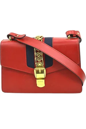 Gucci Preloved GG Marmont Leather Shoulder Bag Women - One Size