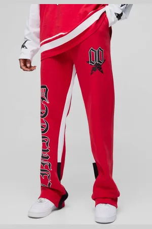 Boohoo Tall Limited Print Flared Gusset Joggers - L