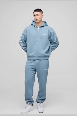 Boohoo Oversized Boxy Ofcl Man Zip Hooded Tracksuit - - M