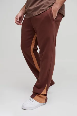 Boohoo Plus Regular Fit Stacked Gusset Joggers - - XXXL
