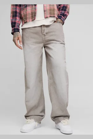 Boohoo Tall Washed Relaxed Fit Jeans - - 36