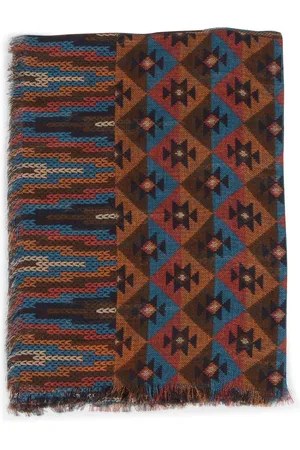 Missoni Geometric Pattern Scarf Fringe Detail Shawl Women - Multicolor Scarves - One Size