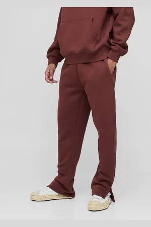 Boohoo 330GSM Regular Fit Split Hem Jogger - - L