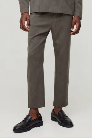 Boohoo Tapered Cropped Fit Trousers - - 28