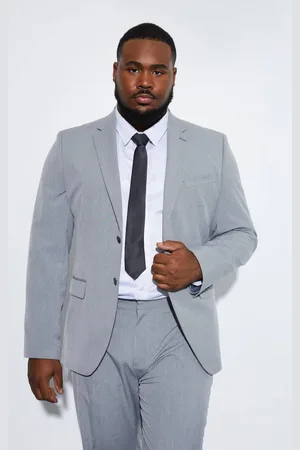 Boohoo Plus Slim Single Breasted Suit Jacket - - 48