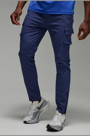 Boohoo Man Active Gym Technical Tapered Cargo Jogger - - M