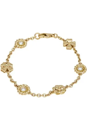 CHANEL Preloved Camelia Floral Bracelet 18k Yellow Gold Women - - One Size
