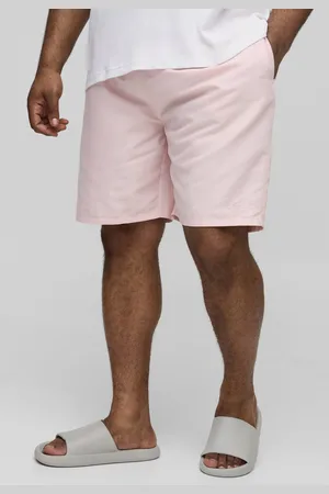 Boohoo Plus Embroidered Long Length Regular Fit Swim Shorts - - XXXL