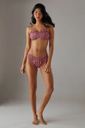 warehouse Womens Ruched Front Bikini Top - - 12