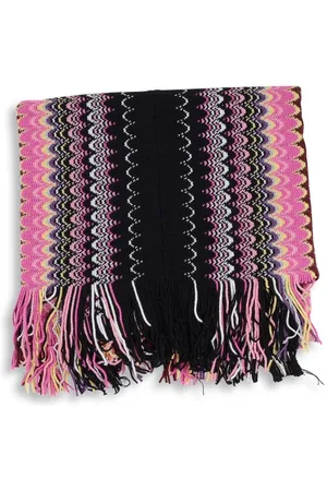 Missoni Zigzag Knit Scarf Fringed Women - Multicolor Scarves - One Size