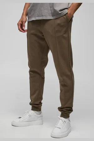 Boohoo Slim Tapered Heavyweight Interlock Jogger - - M