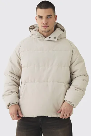 Boohoo Tall Soft Touch Nylon Hooded Puffer - - L