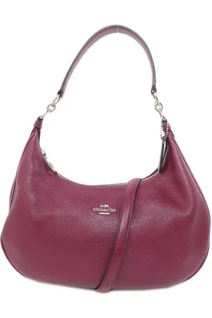 Coach Preloved Pebbled Leather Shoulder Bag 78676 Women - Burgundy Handbags - - One Size