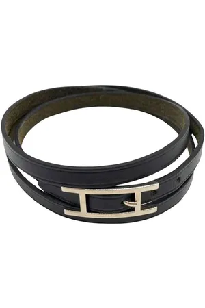 Hermès Preloved Double Tour Leather Bracelet Women - - One Size