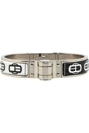 Hermès Preloved Collier de Chien Bracelet White Enamel Women - One Size