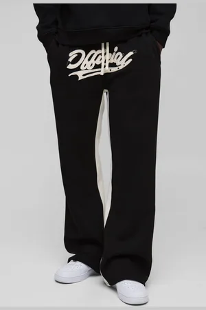 Boohoo Relaxed Flare Official Applique Gusset Joggers - - M