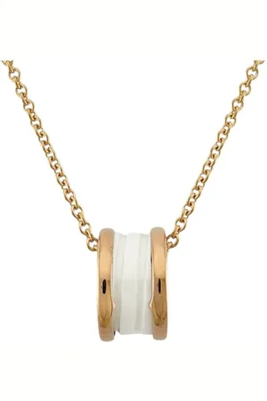 Bvlgari Preloved B.zero1 Ceramic Necklace Rose Gold Women - - One Size