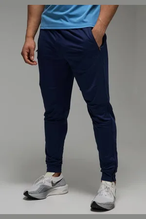 Boohoo Man Active Stretch Zip Hem Tapered Jogger - - XL