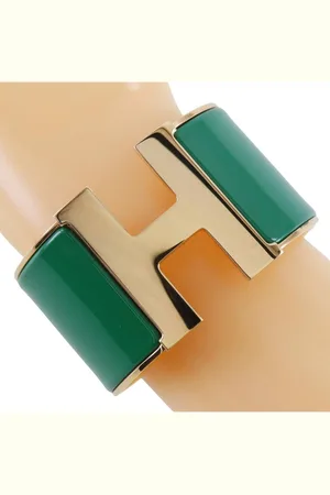 Hermès Preloved Hapi Bracelet Resin Cuff Women - One Size