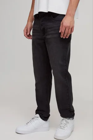 Boohoo Slim Rigid Jean in Charcoal - - 34S