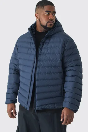 Boohoo Plus Zip Through Hooded Puffer Jacket In - XXXL