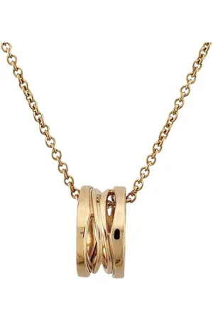 Bvlgari Preloved Intertwined Rings Pendant Necklace Women - Gold - - One Size