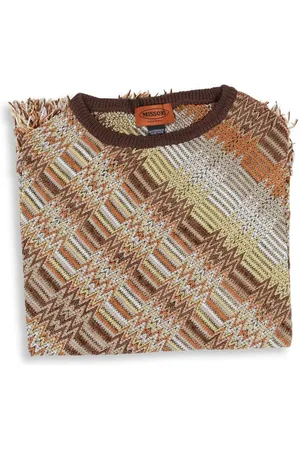 Missoni Geometric Knit jumper Fringed Knit Women - Multicolor Scarves - One Size