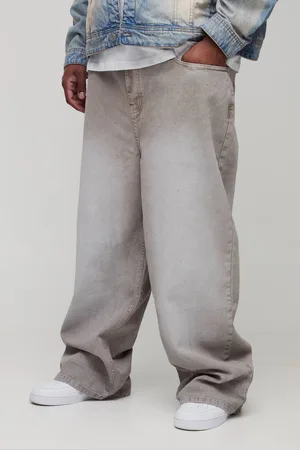 Boohoo Plus Washed Relaxed Fit Jeans - - 46
