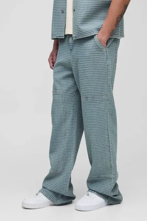 Boohoo Tall Jacquard Denim Relaxed Fit Jeans - - 34