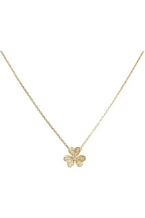 Van cleef Preloved Magic Alhambra Clover Pendant Women - Gold Necklaces - - One Size