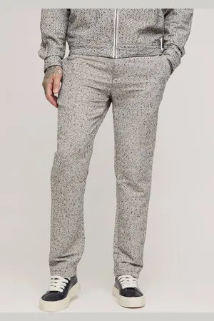 Boohoo Tall Textured Straight Fit Trouser - - S