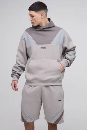 Boohoo Oversized Man Colour Block Short Tracksuit - - M