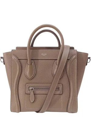 Céline Preloved Nano Belt Bag Taupe Leather Women - Handbags - One Size