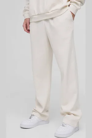 Boohoo Man Embroidered Waffle Straight Leg Joggers - - L