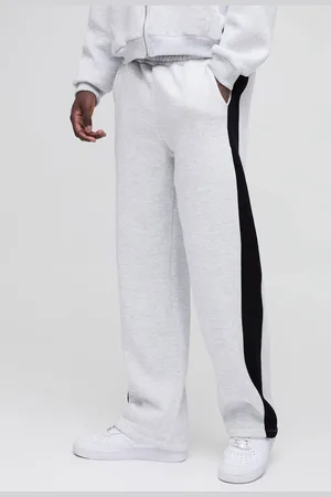 Boohoo Straight Leg Man Colour Block Joggers - - XS