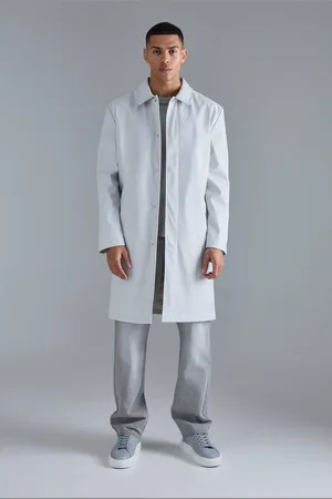 Boohoo Shower Proof Mid Length Mac - - S