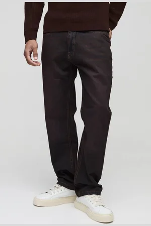 Boohoo Straight Leg Antique Washed Jeans - - 28R