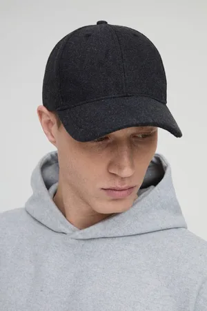 Boohoo Melton Cap In Charcoal - - One Size