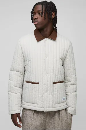 Boohoo Regular Lightweight Quilted Coach Jacket - - XL